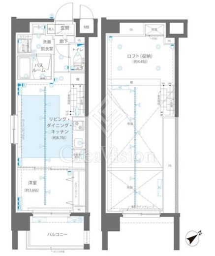 ZOOM立川CinemaSite　905号室　間取り