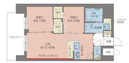 プレジオ尾久EURO　901号室　間取り