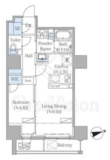 ＭＩＬＬＥ　ＮＯＤＥ　602号室　間取り
