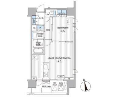 ヴェルデコート西新宿　504号室　間取り