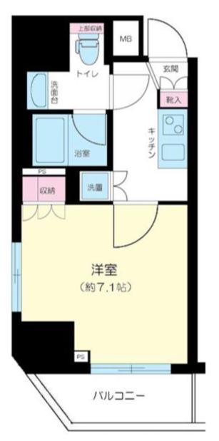 パレステュディオ汐留ＷＥＳＴ　901号室　間取り