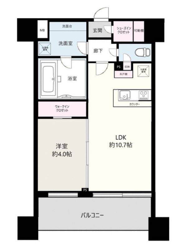 シティインデックス秋葉原　603号室　間取り