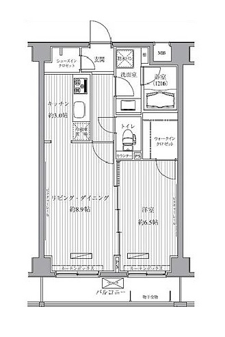 メゾンカルム西新宿　303号室　間取り