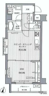 メゾンカルム西新宿　501号室　間取り