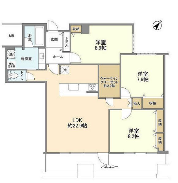 渋谷プロパティータワー　1303号室　間取り