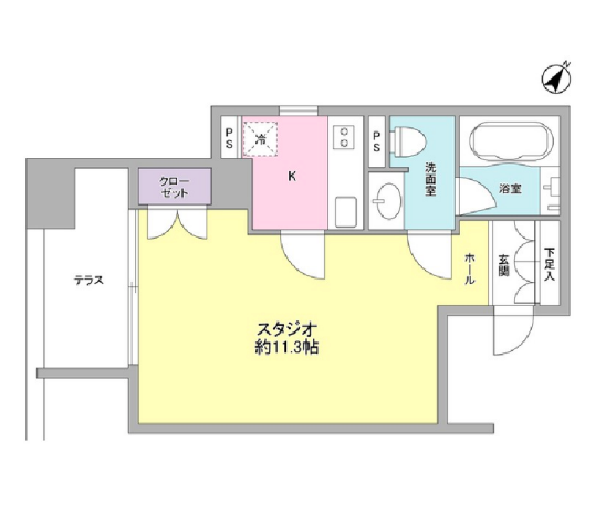 コンフォリア南青山　403号室　間取り