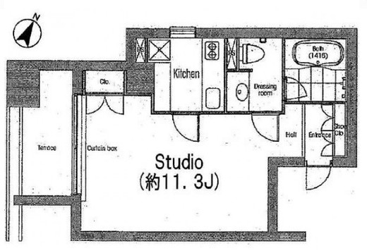 コンフォリア南青山　403号室　間取り