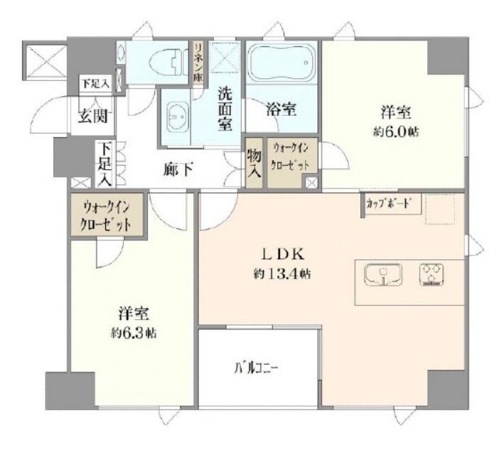グリーンパーク千代田淡路町　303号室　間取り