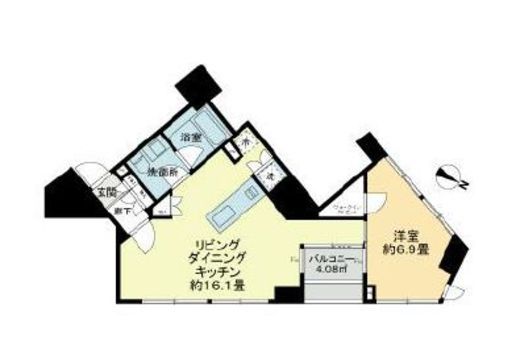 ベルドゥムール東京八丁堀　204号室　間取り