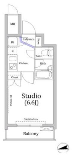 グラーサ銀座イースト　511号室　間取り