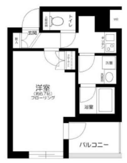 グラーサ銀座イースト　408号室　間取り