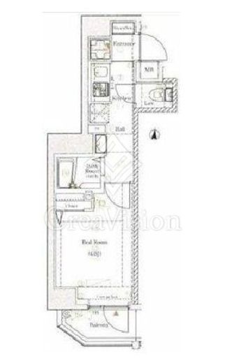 ヴァローレスパジオ清澄白河　601号室　間取り