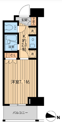 エコロジー東陽町プロセンチュリー　211号室　間取り