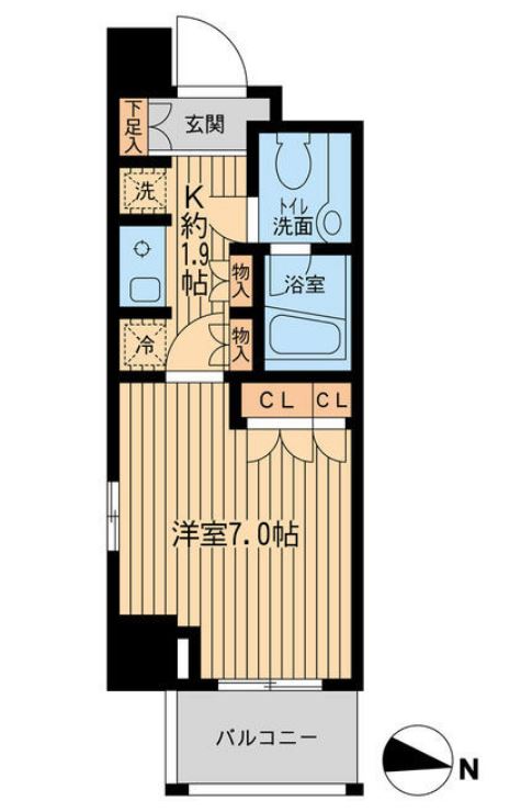 エコロジー東陽町プロセンチュリー　1101号室　間取り