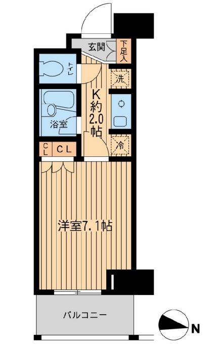 エコロジー東陽町プロセンチュリー　504号室　間取り