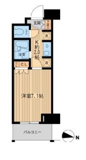 エコロジー東陽町プロセンチュリー　1009号室　間取り