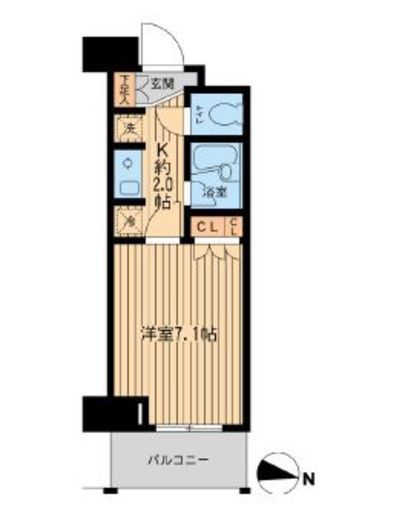 エコロジー東陽町プロセンチュリー　1010号室　間取り