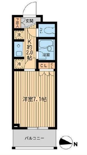 エコロジー東陽町プロセンチュリー　204号室　間取り
