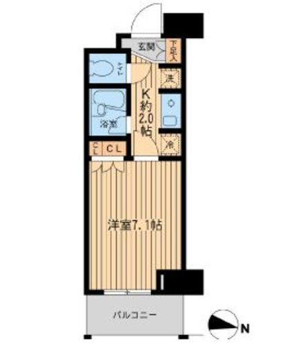 エコロジー東陽町プロセンチュリー　404号室　間取り