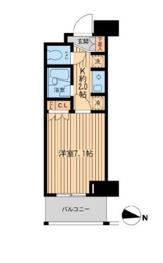 エコロジー東陽町プロセンチュリー　409号室　間取り