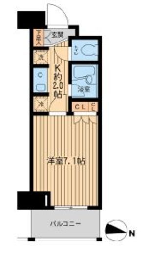 エコロジー東陽町プロセンチュリー　503号室　間取り