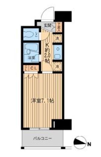 エコロジー東陽町プロセンチュリー　607号室　間取り