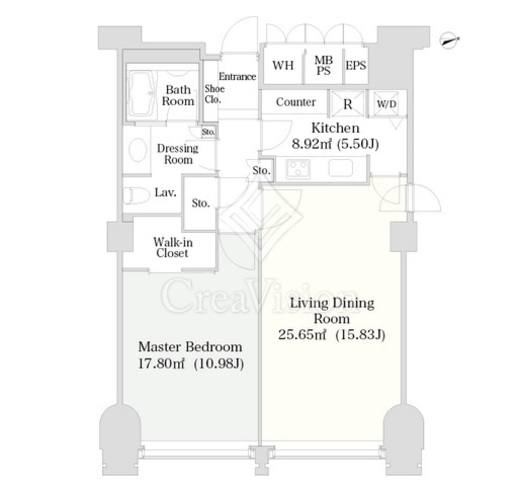 ラ・トゥール千代田　2204号室　間取り