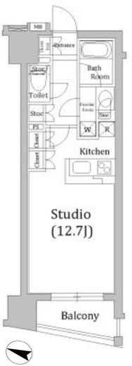 フォレシティ神田多町　1003号室　間取り