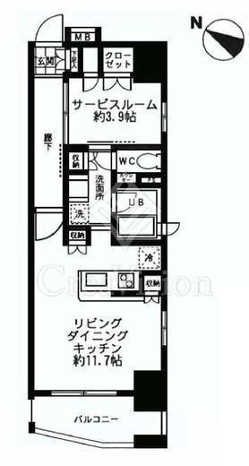 フォレシティ神田多町　704号室　間取り