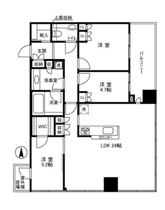 東京タイムズタワー　2006号室　間取り