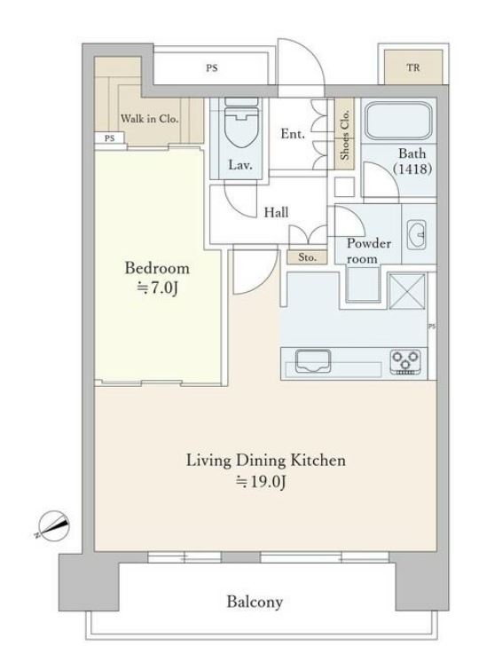 ワテラスタワーレジデンス　3212号室　間取り