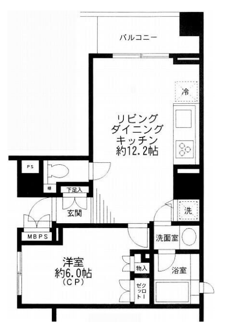 パークハウス渋谷山手　403号室　間取り