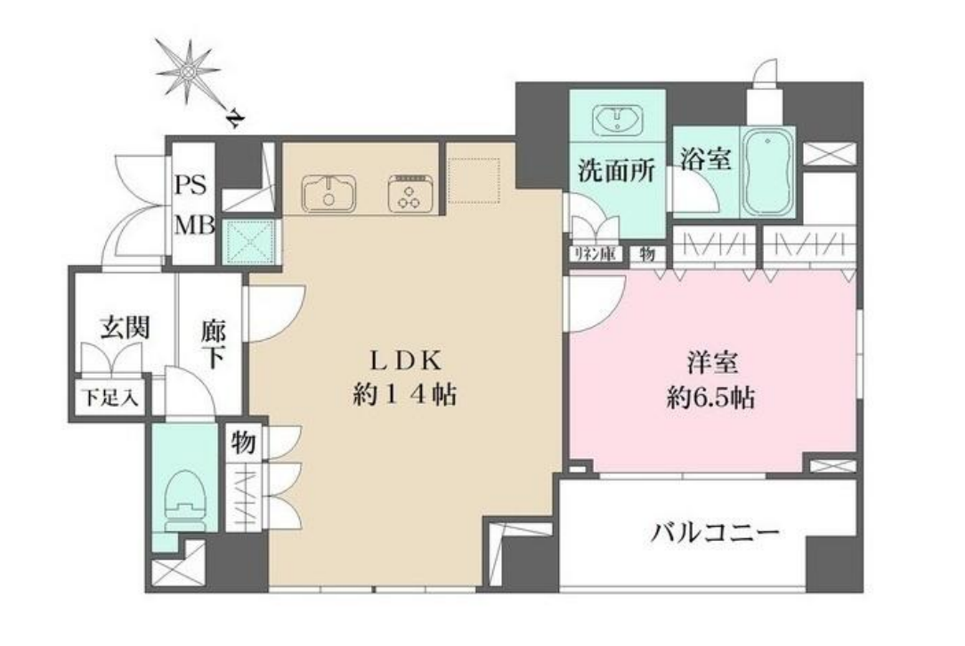 パークハウス渋谷山手　805号室　間取り