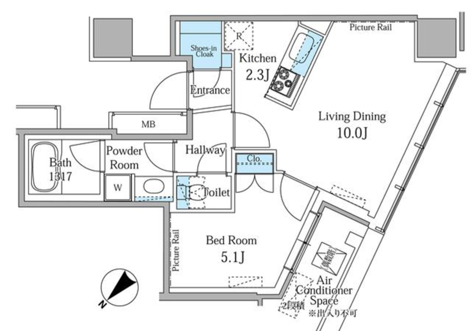 マイタワーレジデンス　1112号室　間取り