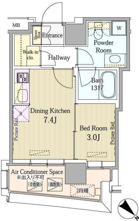 マイタワーレジデンス　1102号室　間取り