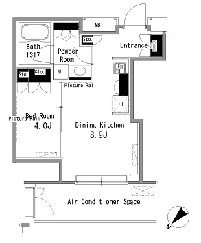 マイタワーレジデンス　1714号室　間取り
