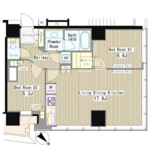 マイタワーレジデンス　2401号室　間取り