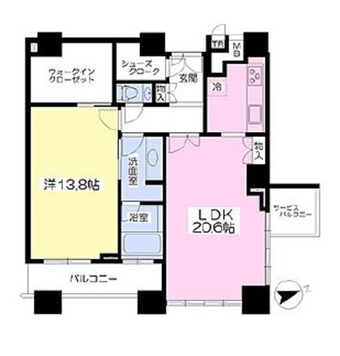 ザ・タワーズ台場 ウエスト　2705号室　間取り