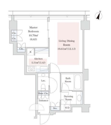 ラ・トゥール青葉台　2302号室　間取り