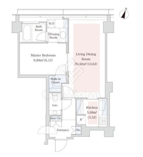 ラ・トゥール青葉台　2604号室　間取り