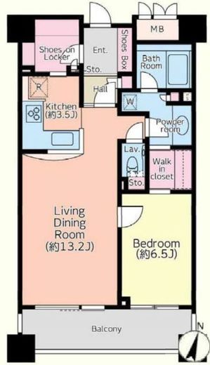 オリンピアード麻布霞坂　504号室　間取り