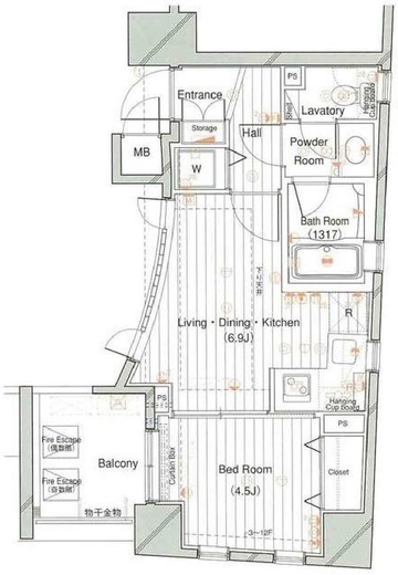レックス赤坂レジデンス　906号室　間取り