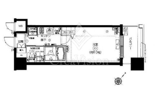 ZOOM池尻大橋　405号室　間取り