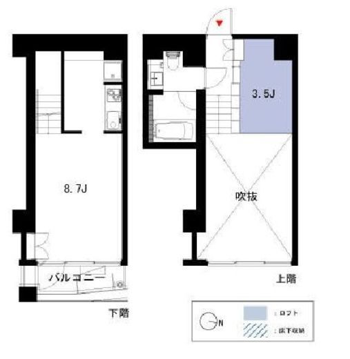 FLAMP　805号室　間取り