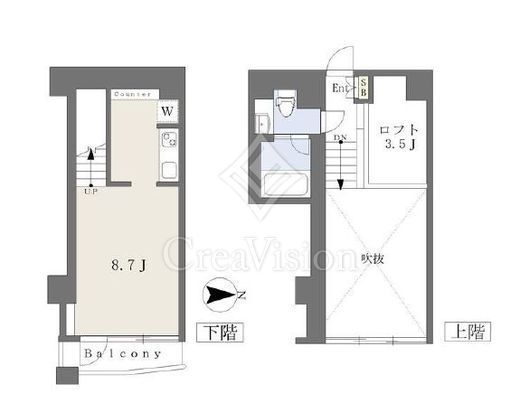 FLAMP　405号室　間取り