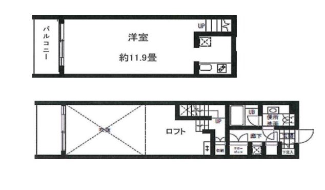 ボルト東新宿　802号室　間取り