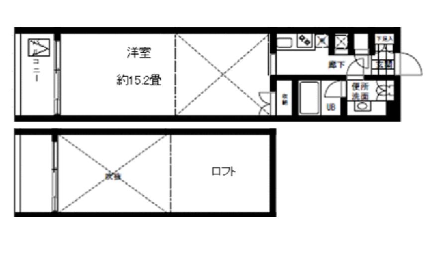 ボルト東新宿　905号室　間取り