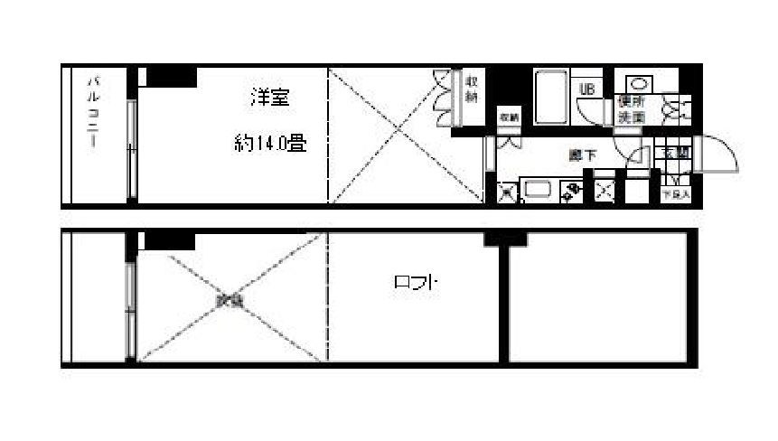ボルト東新宿　904号室　間取り