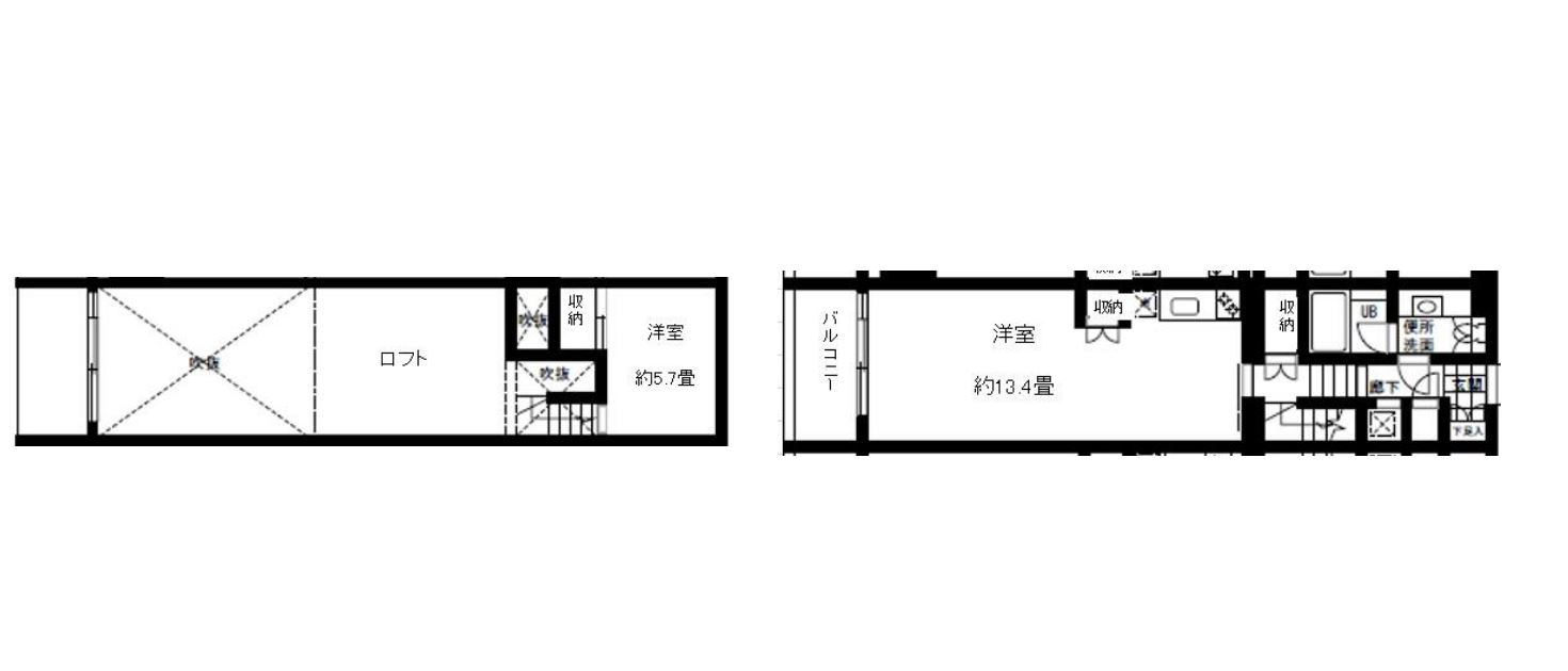 ボルト東新宿　1002号室　間取り