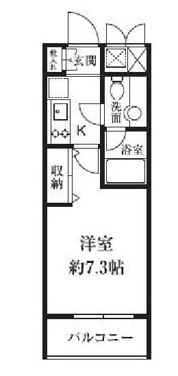 ＨＦ東新宿レジデンス　1301号室　間取り